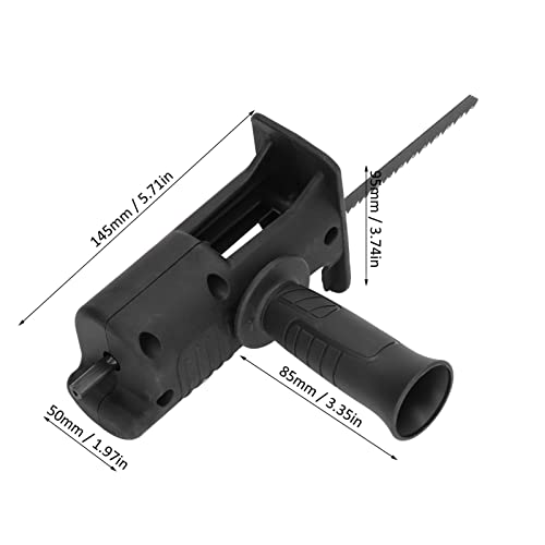 Saw Drill Attachment, Reciprocating Saw Attachment for Cordless Drill with 3 Blades for Metal Wood Cutting Hand Wood Metal Cutter Attachment Drill Pissente