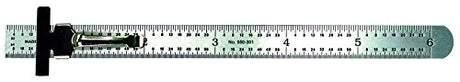 Pocket Rule, STL, Inch, 32nds, 64ths, 6 in L Mitutoyo