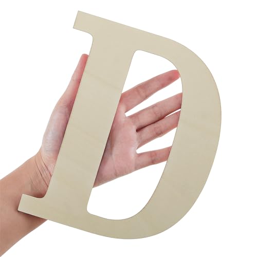 Soaoo 52 Pieces 8 Inch Unfinished Blank Wooden Letters Surface Big Wooden Alphabet Letters for Painting, DIY Projects, Tabletop, Home Wall Decor, Soaoo