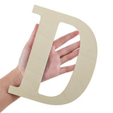 Soaoo 52 Pieces 8 Inch Unfinished Blank Wooden Letters Surface Big Wooden Alphabet Letters for Painting, DIY Projects, Tabletop, Home Wall Decor, Soaoo