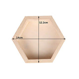 lasenersm 1pc Wooden Necklace Jewelry Display Tray Hexagon Solid Wooden Jewelry Tray Trinkets Storage Tray Jewelry Storage Display Holder for lasenersm
