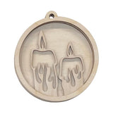 Candle Door Sign 3 Pieces Laser Cut Out Unfinished RND61 The Wood Shape Store