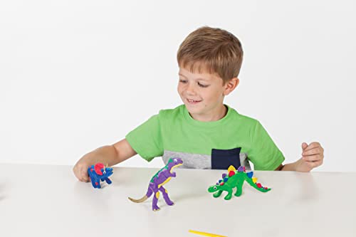 Creativity for Kids Create with Clay Dinosaurs - Build 3 Dinosaur Figures with Modeling Clay, small - WoodArtSupply