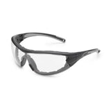 Gateway Safety 21GB79 Swap Wraparound Hybrid Eye Safety Glasses/Goggles, Clear Anti-Fog Lens, Black Frame with Foam Edge Gateway Safety