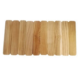 POPPIP 10 Pieces 18 X 4 Cm (7.5 X 1.5 Inches) Unfinished Rectangle Real Teak Flat Wood Pieces for Crafts Projects Bookmark Painting Crafting Wood poppip