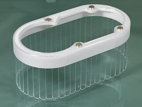 Clear Dust boot/shoe for Onefinity CNC milling machine + LED light ring - 65mm router body diameter - 2-1/4" Shop vac or 2-1/2 vacuum flex hose Generic