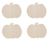 Natural Wood Unpainted Halloween Arts and Crafts Cutout - Pumpkin - 4 Count Daisy Crafts