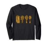 Camper Campsite Wood Carving Spoon Outdoor Camping Long Sleeve T-Shirt Campsite Camping Gifts For Campers Outdoor Tent