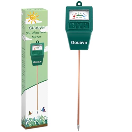 Gouevn Soil Moisture Meter, Plant Moisture Meter Indoor & Outdoor, Hygrometer Moisture Sensor Soil Test Kit Plant Water Meter for Garden, Farm, Lawn - WoodArtSupply