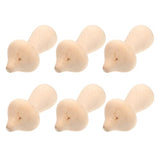 COHEALI 10pcs Wooden Mushroom Balnk Mushroom Model Unfinished Wood Toy Wooden Peg Dolls Unpainted Wood Figures Mushroom Toys Dining Table Decor COHEALI