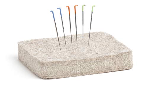Complete Needle Felting Craft Starter Kit for Beginners, Premium Tools and Supplies, 17 Colors Wool, 15 Needles Color Coded, Sharps Container, Pad, Desert Breeze Distributing