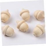 VILLCASE 3 Sets 26 Wooden Toys Wooden peg Dolls Wooden Craft Bowls Unfinished Wood Toys for Crafts Acorns Peg Doll Wedding Decoration Natural VILLCASE