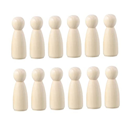 KONTONTY Unfinished Wooden Dolls s en Unfinished Wood Peg Dolls