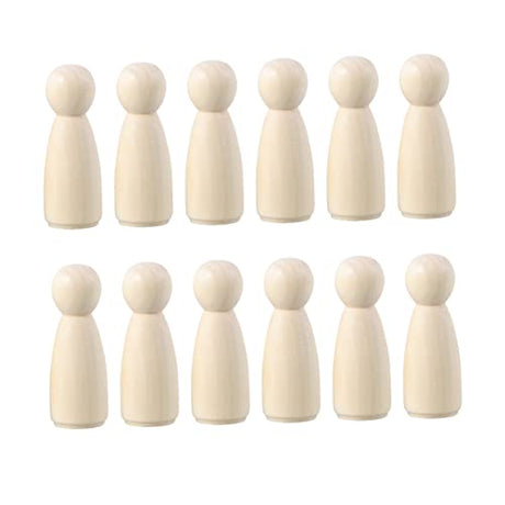 KONTONTY Unfinished Wooden Dolls s en Unfinished Wood Peg Dolls KONTONTY