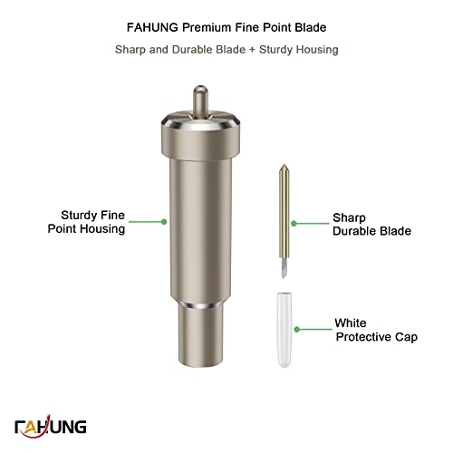 Premium Fine Point Blade for Maker 3/Maker/Venture/Explore 3/Explore Air 2/Air/One, FAHUNG Fine Point Blade Plus Housing Cuts Paper, Cardstock, - WoodArtSupply