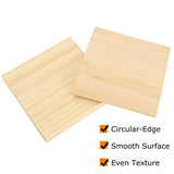 Acrux7 24 Pack 4x4 Inch Wood Squares for Paintings, Unfinished Wood Panels, Natural Pine Square, Blank Wood Boards for Laser Engraving, DIY Crafts, Acrux7