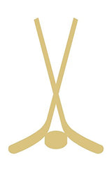 Hockey Stick Cutout Unfinished Wood Home Sports Decor Kids Room Locker Room Door Hanger MDF Shape Canvas Style 3 Diverse Woodworking