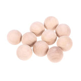 VILLFUL 10pcs Craft Wood Sphere Unfinished Wood Sphere Round Wooden Balls Craft Wood Balls Jewlery Smooth Birch Balls Hand Jewelry Round Ball for VILLFUL