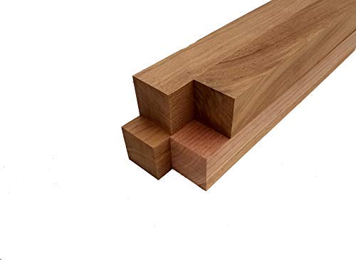 Black Walnut Turning Blank Squares - 1.5" x 1.5" (4 Pcs) (1.5" x 1.5" x 8") Barrington Hardwoods
