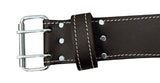 McGuire-Nicholas Men's Standard 2 3/4" inch Oil Tanned Leather Tool Work Belt for 29"-46" Waist, Dark Brown, 3" McGuire-Nicholas