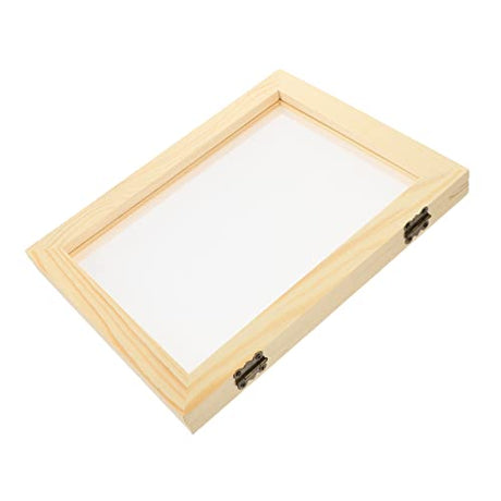 Operitacx Paper Frame Wood Tools DIY Paper Crafts Kids Tool Kit Toys for Kids Kid Toy Kids Picture Frame Dry Flower Frame DIY Paper Mold Paper Making Operitacx