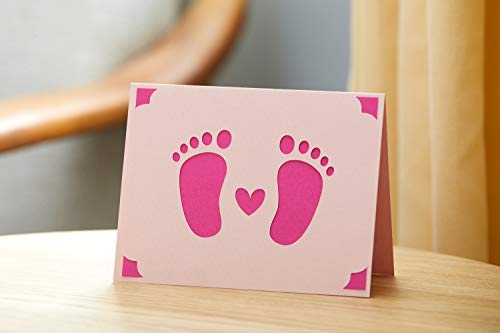 Cricut 2007254 Joy Insert Cards - DIY greeting card for Baby Shower, Birthday, and Wedding - Sensei Sampler, 12 ct, Small - WoodArtSupply