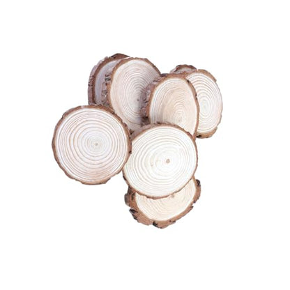 COHEALI 30 Pcs Ornament Kits Unfinished Wood Crafts Unfinished Wooden Circles Wood Slabs Wood Slab Crafts Wood Slices for Wedding Centerpieces DIY