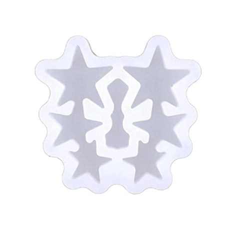 Silicone Earrings Mold Ear Stud Earring Resin Mold Star Epoxy Resin Casting Mold for DIY Crafts Earrings Jewelry Making clay earring molds christmas SYlive