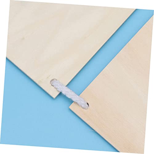 Operitacx 2 Pcs Craft Wooden Plaque Unfinished Wooden Sign Wood Embellishments for Crafts Store Wood Plaque Unfinished Wooden Cutout Disc Ornaments Operitacx