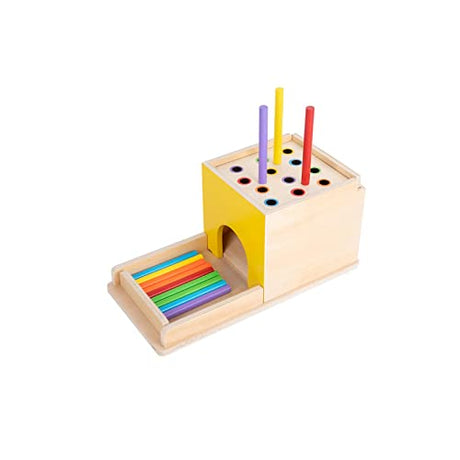 Adena Montessori 5 in 1 Object Permanence Box Toddler Play Kit Toys for 1 Year Old Babies 6-12 Months 2 Year Old Adena Montessori