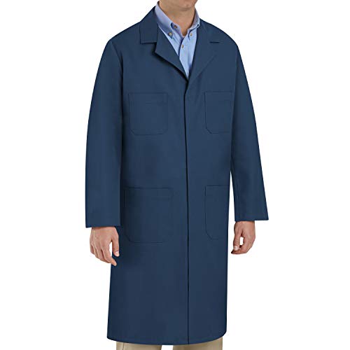 Red Kap Men's Shop Coat, Navy, 46 - WoodArtSupply