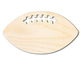 Unfinished Wood Football Threads Shape - Sports Craft - up to 36" DIY 7" / 1/8" 24 Hour Crafts
