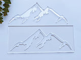 Mountain Range Router Template,Acrylic Router Template,Charcuterie Board Template for Woodworking&Craft (12''X5'') Yuxuanish