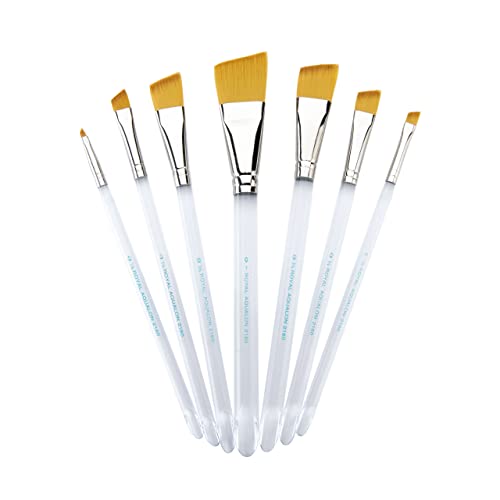 Aqualon Royal & Langnickel Angular Artist Brush Set, 7-Piece Aqualon