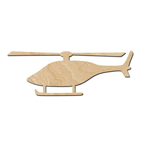 Helicopter Wood Cutouts for crafts, Laser Cut Wood Shapes 5mm thick Baltic Birch Wood, Multiple Sizes Available Elliefont Styles