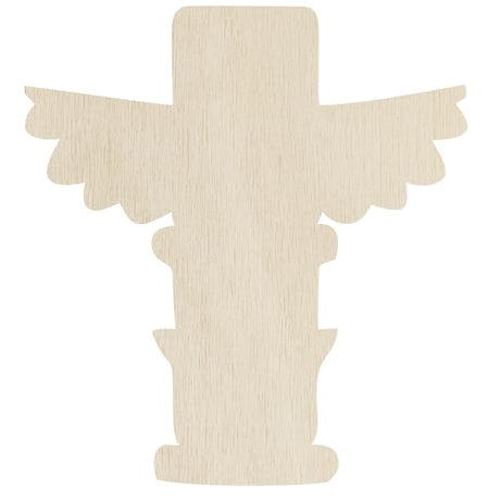 30 Pack 4 Inch Wood Native American Totem Cutouts Unfinished Wooden American Totem Hanging Ornaments DIY Totem Craft Gift Tags for Home Party Xonzmmk