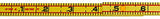 Rhino Rulers Folding Engineer's Ruler 6' Length (10ths and Inches) - 55125 US Tape Company