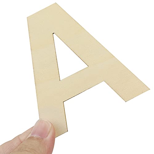 BILLIOTEAM 78 PCS 3" Wooden Craft Letters,Natural Blank Unfinished Wooden Alphabet Letters for DIY Painting,Letter Board,Home Wall Decoration