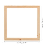 DECHOUS 5pcs Empty Frame Solid Wood Picture Frame Wood Specimen Frame Memory Picture Wall Frame Unfinished Wood Frames Rustic Frames Rustic Picture DECHOUS