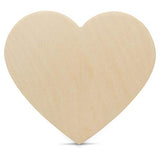 Wooden Heart Cutouts for Crafts 16 inch, 1/4 inch Thick, Pack of 1 Unfinished Heart Shaped Wooden Cutouts, by Woodpeckers Woodpeckers