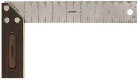 Johnson Level & Tool 1940-0800 Professional Carbonized Bamboo Try Square, 8", Bamboo Finish, 1 Square Johnson
