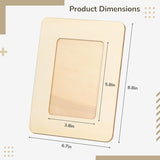 20PCS Picture Frame Painting Craft Kit,DIY Wooden Photo Frames,8.8 x 6.7inch 4 Sheets Unfinished Frames with 12 Pcs Watercolor Pens and 4Pcs Diamond Homaisson