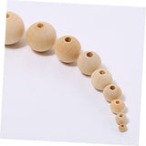 Tofficu 20pcs Unfinished Wood Beads Wood Beads Bracelet Making Round Beads Beaded Jewelry Wood Loose Beads Jewelry Making Charms Wood Craft Beads Tofficu