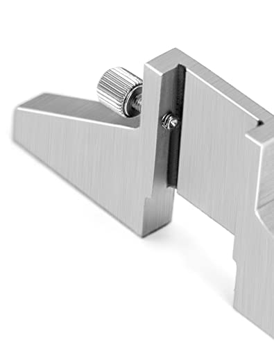QWORK Caliper Depth Base Carbon Steel T-Bar Attachment for Dial/Digital/Vernier Calipers 4", 6", 8", 12" QWORK
