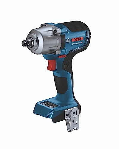 BOSCH GDS18V-330CN 18V Brushless Connected-Ready 1/2 In. Mid-Torque Impact Wrench with Friction Ring and Thru-Hole (Bare Tool) - WoodArtSupply