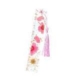 Daisy Epoxy Bookmarks Dried Flower Resin Bookmark Pressed Flower Bookmark Transparent Floral Dried Flower Page Marker Acrylic Bookmark for Kids Woman XINSHUN