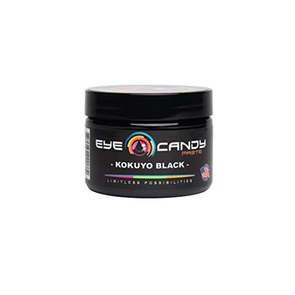 Eye Candy Black Resin Pigment Paste "Kokuyo Black" (2 oz Paste) | Epoxy Resin Art Paste | Highly Pigmented | - WoodArtSupply