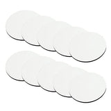 MR.R 10 Pieces Sublimation Blanks Round Cup MDF Coasters, Raw Wood Back Hardboard Sublimation Coasters Blanks,Absorbent Heat Transfer Cup Coasters MR.R