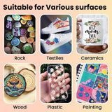 Paint Pens, 18 Colors Acrylic Paint Pens Paint Markers, Dual Tip Pens with Medium Tip WoodArtSupply