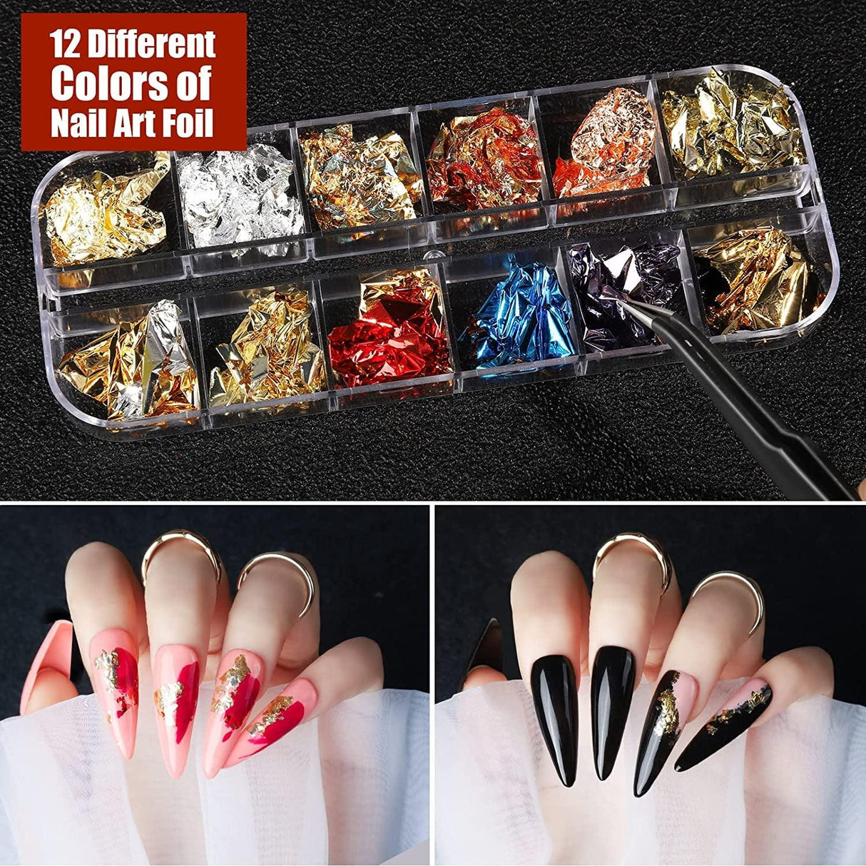 Glitter & Sticker, Nail Art Brushes for Beginners Nail Dotting Tool WoodArtSupply
